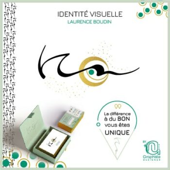 Création du logo et de l'univers graphique c'est à dire de l'identié visuelle pour Laurence Boudin, coach thérapeute basé à Nîmes par By Ann Graphiste Designer, graphiste à Sernhac à côté de Nîmes, Avignon et Montpellier dans le Gard.